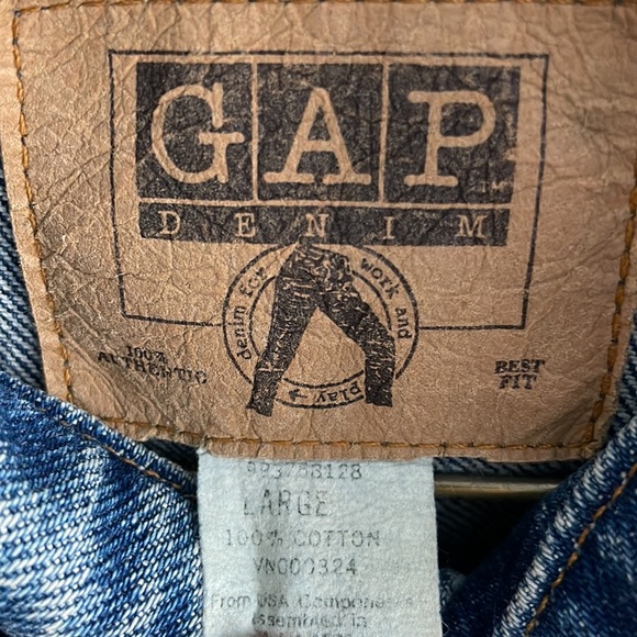 Vintage 1990s Yellow Label GAP Denim Jacket - Picture 8 of 9